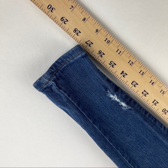 Denim Couture Red Jeans Womens 0 Blue Denim Distressed - Picture 11 of 11